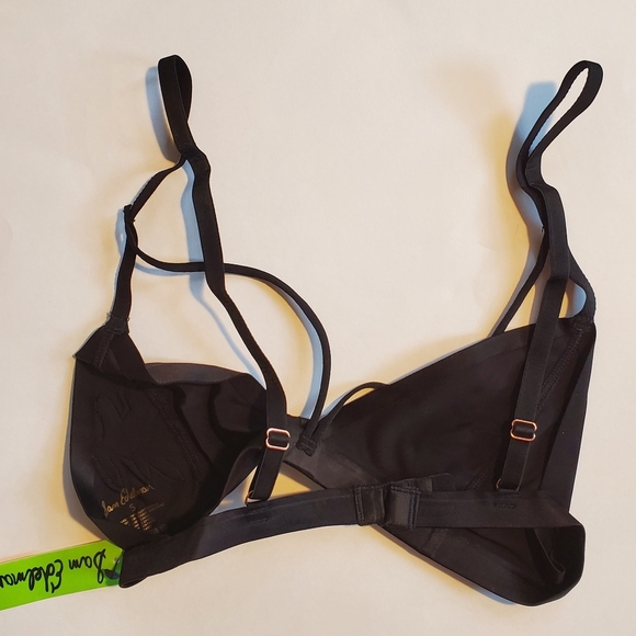 Sam Edelman Bonded Embroidered Black Bralette - Picture 4 of 5